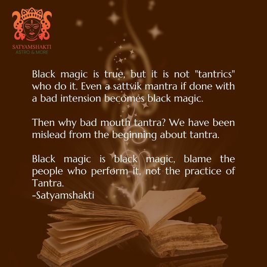 Black magic is black magic, blame the people who perform it